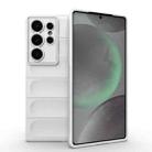 For Samsung Galaxy S25 Ultra 5G Magic Shield TPU + Flannel Phone Case(White) - 1