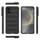 For Samsung Galaxy S25 Edge 5G Magic Shield TPU + Flannel Phone Case(Black) - 3