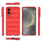 For Samsung Galaxy S25 Edge 5G Magic Shield TPU + Flannel Phone Case(Red) - 3