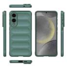 For Samsung Galaxy S25 Edge 5G Magic Shield TPU + Flannel Phone Case(Dark Green) - 3