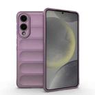 For Samsung Galaxy S25 Edge 5G Magic Shield TPU + Flannel Phone Case(Purple) - 1