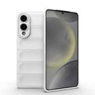 For Samsung Galaxy S25 Edge 5G Magic Shield TPU + Flannel Phone Case(White) - 1