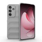For Samsung Galaxy S25 FE 5G Magic Shield TPU + Flannel Phone Case(Grey) - 1