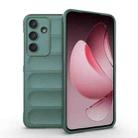 For Samsung Galaxy S25 FE 5G Magic Shield TPU + Flannel Phone Case(Dark Green) - 1