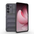 For Samsung Galaxy S25 FE 5G Magic Shield TPU + Flannel Phone Case(Dark Grey) - 1