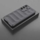 For Samsung Galaxy S25 FE 5G Magic Shield TPU + Flannel Phone Case(Dark Grey) - 2