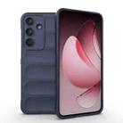 For Samsung Galaxy S25 FE 5G Magic Shield TPU + Flannel Phone Case(Dark Blue) - 1