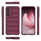 For Samsung Galaxy S25 FE 5G Magic Shield TPU + Flannel Phone Case(Wine Red) - 3