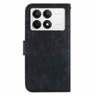 For Redmi K70 / K70 Pro Little Tiger Embossed Leather Phone Case(Black) - 3