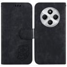 For Redmi 14C 4G Little Tiger Embossed Leather Phone Case(Black) - 1