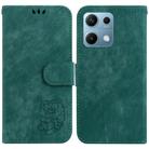 For Redmi Note 14S 4G Little Tiger Embossed Leather Phone Case(Green) - 1