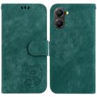 For Redmi Turbo 4 / Xiaomi Poco X7 Pro Little Tiger Embossed Leather Phone Case(Green) - 1
