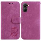 For Redmi Turbo 4 / Xiaomi Poco X7 Pro Little Tiger Embossed Leather Phone Case(Rose Red) - 1