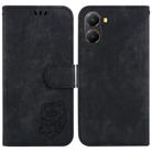 For Redmi Turbo 4 / Xiaomi Poco X7 Pro Little Tiger Embossed Leather Phone Case(Black) - 1