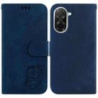For Redmi A5 4G 171.7mm Little Tiger Embossed Leather Phone Case(Dark Blue) - 1