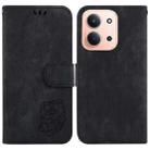 For Redmi 15C 4G 173.1mm / 15C 5G 173.1mm Little Tiger Embossed Leather Phone Case(Black) - 1