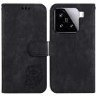 For Xiaomi 15 Little Tiger Embossed Leather Phone Case(Black) - 1