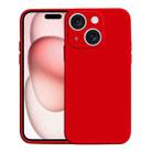 For iPhone 15 Plus Liquid Silicone MagSafe Phone Case(Red) - 1