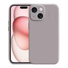 For iPhone 15 Plus Liquid Silicone MagSafe Phone Case(Khaki) - 1