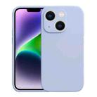 For iPhone 14 Plus Liquid Silicone MagSafe Phone Case(Blue) - 1