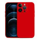 For iPhone 12 Pro Max Liquid Silicone MagSafe Phone Case(Red) - 1