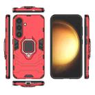 For Samsung Galaxy S25 5G PC + TPU Shockproof Protective Phone Case with Magnetic Ring Holder(Red) - 3