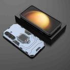 For Samsung Galaxy S25 5G PC + TPU Shockproof Protective Phone Case with Magnetic Ring Holder(Navy Blue) - 2