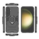 For Samsung Galaxy S25+ 5G PC + TPU Shockproof Protective Phone Case with Magnetic Ring Holder(Black) - 3
