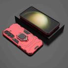For Samsung Galaxy S25+ 5G PC + TPU Shockproof Protective Phone Case with Magnetic Ring Holder(Red) - 2