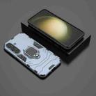 For Samsung Galaxy S25+ 5G PC + TPU Shockproof Protective Phone Case with Magnetic Ring Holder(Navy Blue) - 2