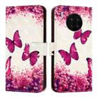 For Honor 50 Lite / Huawei Nova 8i 3D Painting Horizontal Flip Leather Phone Case(Rose Butterfly) - 2