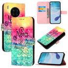 For Honor 50 Lite / Huawei Nova 8i 3D Painting Horizontal Flip Leather Phone Case(Chasing Dreams) - 1