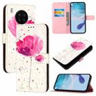 For Honor 50 Lite / Huawei Nova 8i 3D Painting Horizontal Flip Leather Phone Case(Flower) - 1