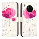 For Honor 50 Lite / Huawei Nova 8i 3D Painting Horizontal Flip Leather Phone Case(Flower) - 2