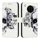 For Honor 50 Lite / Huawei Nova 8i 3D Painting Horizontal Flip Leather Phone Case(Skull) - 2