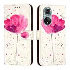 For Honor 50 Pro / Huawei Nova 9 Pro 3D Painting Horizontal Flip Leather Phone Case(Flower) - 2