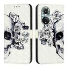 For Honor 50 Pro / Huawei Nova 9 Pro 3D Painting Horizontal Flip Leather Phone Case(Skull) - 2