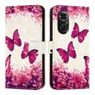 For Honor 50 SE / Huawei Nova 9 SE 3D Painting Horizontal Flip Leather Phone Case(Rose Butterfly) - 2