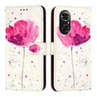 For Honor 50 SE / Huawei Nova 9 SE 3D Painting Horizontal Flip Leather Phone Case(Flower) - 2