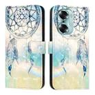 For Honor 60 3D Painting Horizontal Flip Leather Phone Case(Dream Wind Chimes) - 2