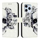 For Honor 60 SE 3D Painting Horizontal Flip Leather Phone Case(Skull) - 2