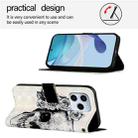 For Honor 60 SE 3D Painting Horizontal Flip Leather Phone Case(Skull) - 3