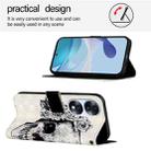 For Honor 70 3D Painting Horizontal Flip Leather Phone Case(Skull) - 3