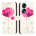 For Honor 70 Pro 3D Painting Horizontal Flip Leather Phone Case(Flower) - 2