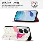 For Honor 90 Smart / X7b 4G / 5G Global 3D Painting Horizontal Flip Leather Phone Case(Flower) - 3