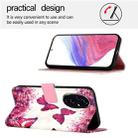 For Honor 200 3D Painting Horizontal Flip Leather Phone Case(Rose Butterfly) - 3