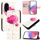 For Honor 200 3D Painting Horizontal Flip Leather Phone Case(Flower) - 1