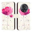 For Honor Magic5 Pro 3D Painting Horizontal Flip Leather Phone Case(Flower) - 2