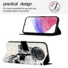 For Honor Magic5 Pro 3D Painting Horizontal Flip Leather Phone Case(Skull) - 3