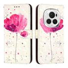 For Honor Magic6 Pro Global 3D Painting Horizontal Flip Leather Phone Case(Flower) - 2